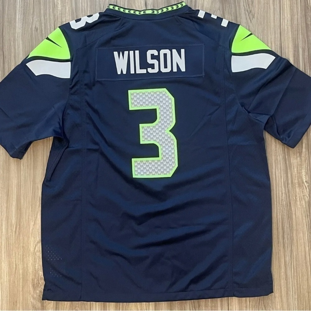 Nike On Field Russell Wilson Mens Size XL Seattle Seahawks #3 NFL Jersey - Picture 3 of 7